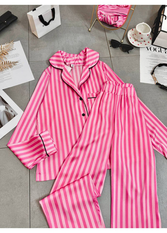 Малинова шовкова жіноча піжама Osoblyva