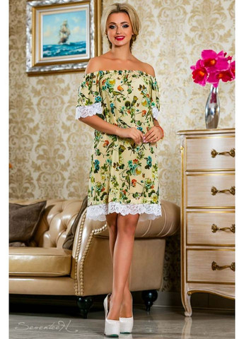 Желтое кэжуал платье 802.2249 Seventeen