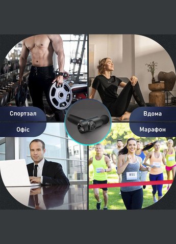 Ручний портативний масажер для тіла 20 скор. масажний пістолет - вібраційний ударний перкусійний масажер No Brand (347590547)