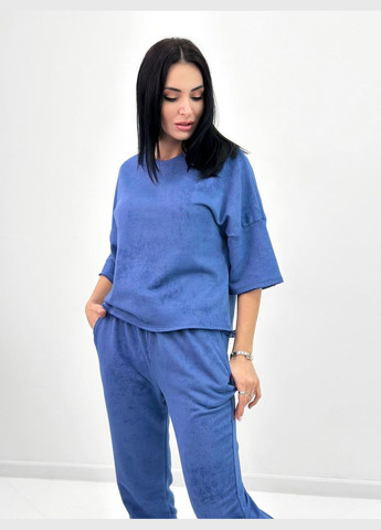 Женский костюм из турецкой двунитки петля с эффектом tie dye Fashion Girl (300775413)