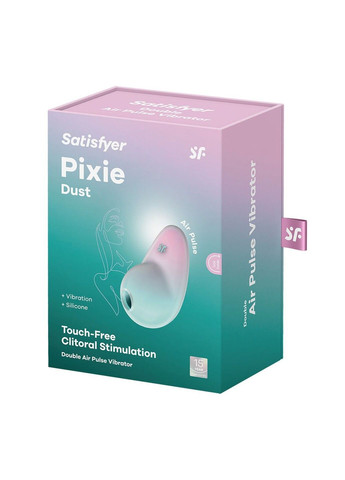 Вакуумний стимулятор з вібрацією Pixie Dust Mint/Pink Satisfyer (316163638)