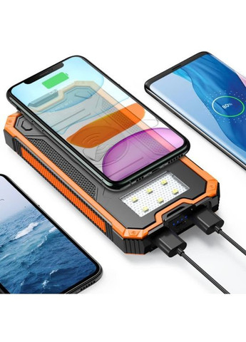Зарядное устройство повербанк Power Bank 50000 мАч с LED фонариком и с солнечной панелью (2104618804) No Brand (369963261)