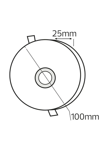 Світильник точковий світлодіодний вбудований "VALENTINA-6" 6W LED 3000-6500K, білий Horoz Electric (379921594)