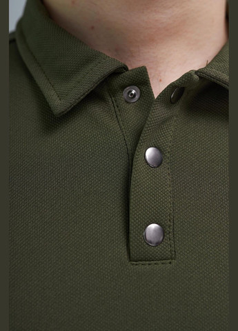 Оливковая (хаки) футболка-базовое поло с лого🔥 для мужчин Luna