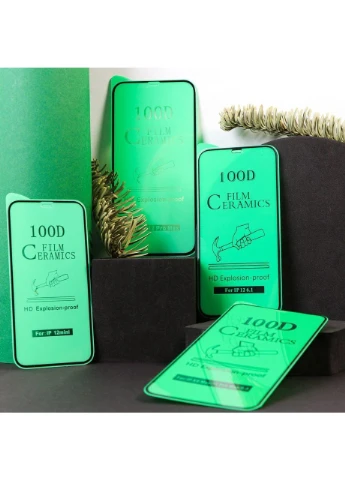 Захисне скло Film Ceramic for Realme 5/6i без паковання Чорний No Brand (391209342)