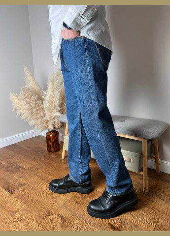 Синие демисезонные прямые брюки Levi's