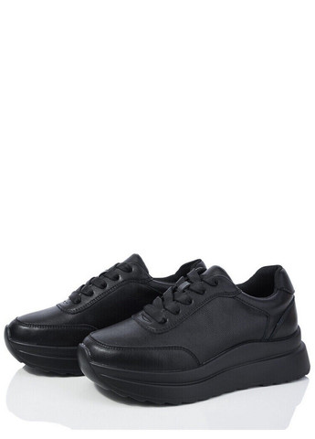 Шкіряні кросівки MTN52-1 ITTS чорні всесезони (319157596)