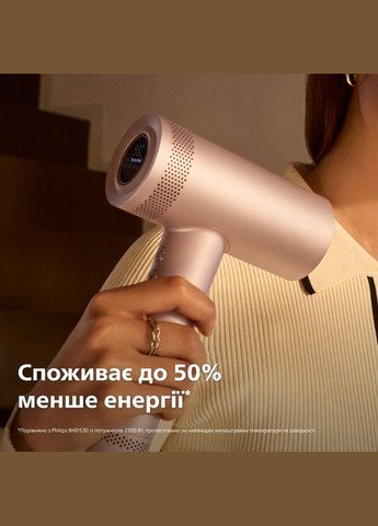 Фен 8000 Series, 1400Вт, 3 режими, іонізація, хол. обдув, турборежим, рожевий Philips (317863570)