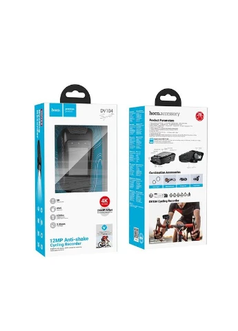 Відеореєстратор DV104 4K Riding recorder чорний Hoco (400426779)