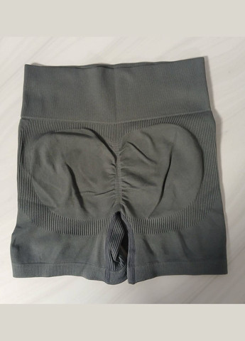 Однотонні безшовні спортивні шорти з пуш-ап ефектом No Brand (322458520)