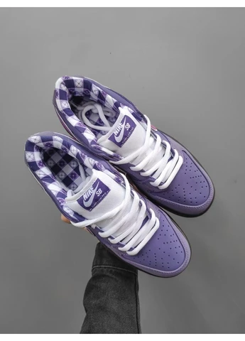 Фіолетові літні кросівки nike sb dunk lobster concepts purple найк сб данк фіолетові No Brand