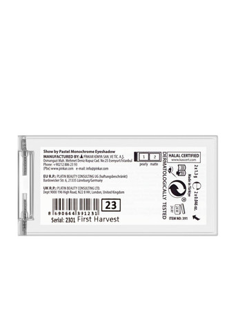 Тіні для повік подвійні монохромні Show By Monochrome Duo, Pastel (329203000)