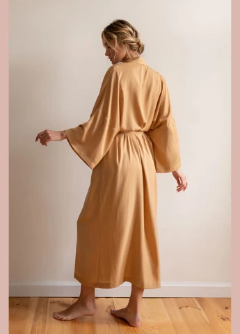 Халат шовковий з бавовною Desert Forly (323465815)