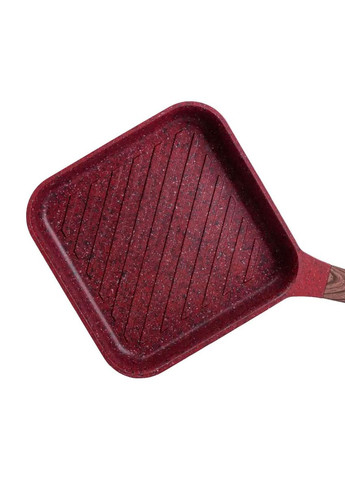 Сковорода-гриль MGC алюминиевая 2,5 л с антипригарным покрытием, красная MGC HP-4-443R No Brand (352527730)