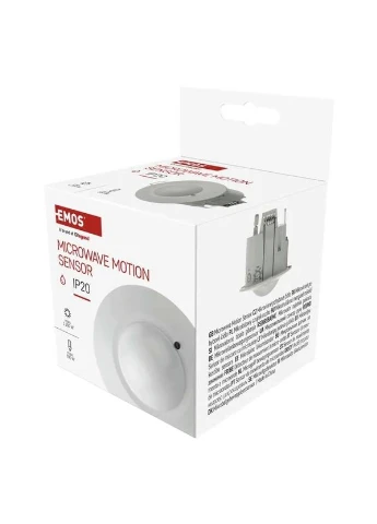 Датчик движения GS22111 микроволновый IP20 1200W Emos (398634921)