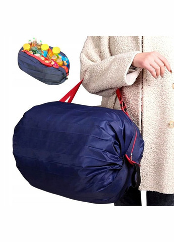 Складна сумка шоппер для покупок 7553772175160 Синя Edibazzar (297847402)