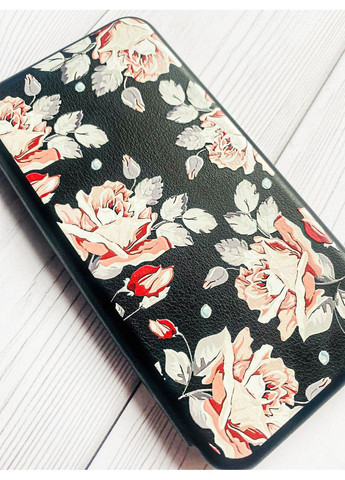 Чохол-книжка з малюнком для Samsung Galaxy A54 5G (A546) Чорний Фон Троянди (принт 273) Creative (355391649)