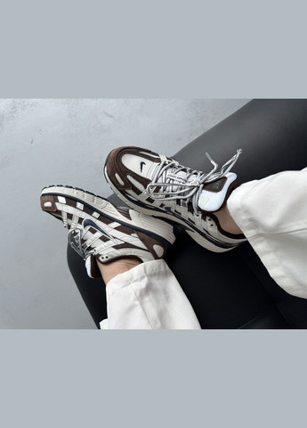 Коричневі Осінні кросівки чоловічі і жіночі nike p-6000 white brown | найк р-6000 коричневі No Brand
