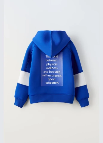 Спортивне худі для хлопчика синє 7245660420 Zara (301000409)