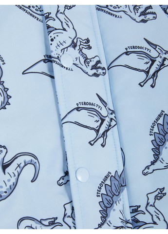 Голубая куртка демисезон,голубой в узоры, Primark