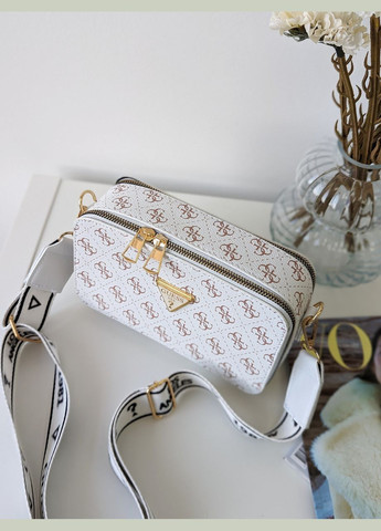 Сумка жіноча білий крос-боді міні лого No Brand (322464419)