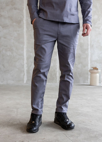 Графітовий демісезонний костюм з льону MonsterBrand