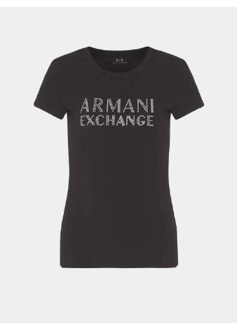 Футболка 7703277 Чёрный QZ3345 Armani Exchange - (395094478)