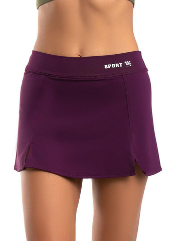 Женская спортивная юбка-шорты S марсала Opt-kolo (286785266)
