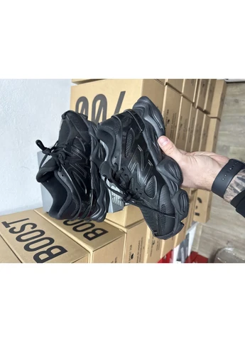Черные демисезонные кроссовки мужские new balance 9060 black нью беланс 9060 черные No Brand