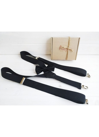 Подтяжки и бабочка галстук черные Major Style (367982926)