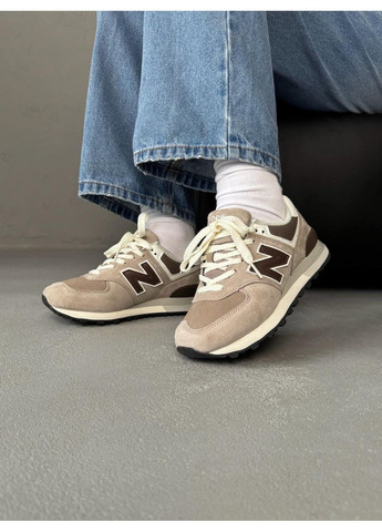 Бежеві Осінні кросівки чоловічі new balance 574 legacy beige brown нью беланс 574 No Brand