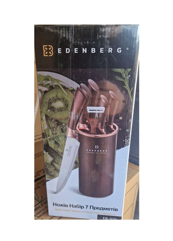 Набор ножей с бревном EB5111 Edenberg (300079426)