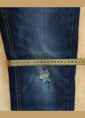 Джинси чоловічі сині top look mens southend bold ripped slim fit jeans 36/30 No Brand (332614867)