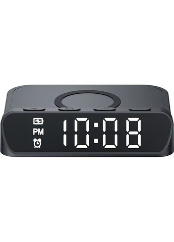 Настольные часы с беспроводной зарядкой Oasis GPSDC03 Black Gelius (316461387)