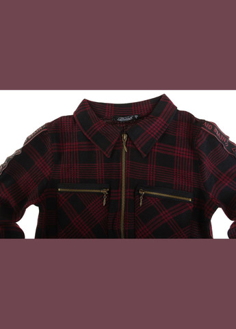 Жакет 2690 Чорний І Бордовий BLUELAND (306545243)