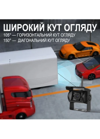 Беспроводной парковочный комплекс с 4-мя беспроводными камерами заднего вида и монитором 7" дюймов A4009, парковочная система Podofo (375460473)
