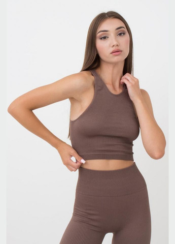 Топ жіночій безшовний на широких бретелях в рубчик Giulia HALTER TOP RIB (316683734)