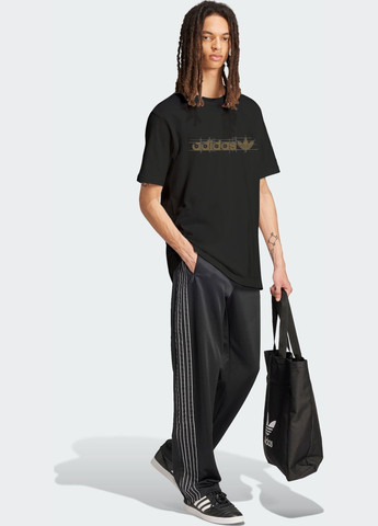 Черная футболка superstar gfx loose adidas