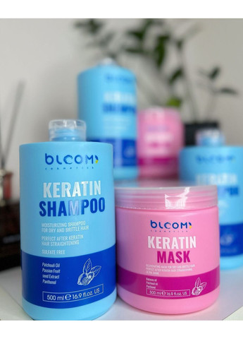 Шампунь безсульфатный с кератином (ZOOM) Keratin Shampoo 500 ml Bloom (373036312)