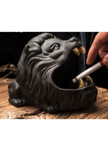 Попільничка-органайзер, ключниця, Лев Чорний No Brand (295012633)