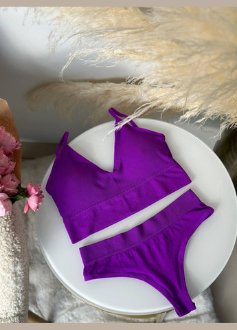 Фиолетовый демисезонный женский комплект нижнего белья безшовный 2063 фиолет m фиолетовый GT