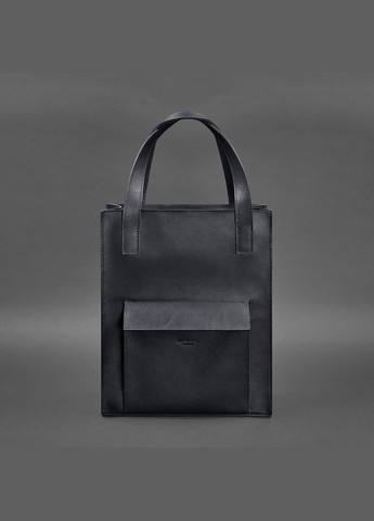 Шкіряна жіноча сумка Бетсі з кишенею синя Краст (A-027189) BlankNote шоппер (327874195)