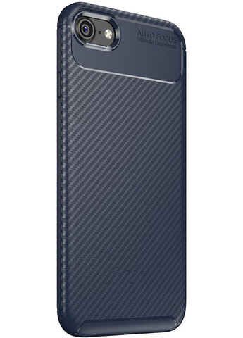 Чехолнакладка TPU Carbon Fiber 1,5mm Case Apple iPhone 7/8/SE 2020 Dark Blue Toto (301836037)