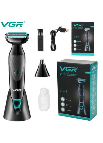 Электробритва для удаления волос на теле 2в1 V601 Триммер для носа и ушей 5 Вт VGR (299766910)