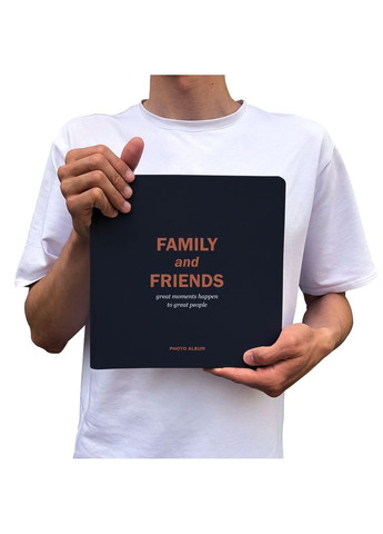 Фотоальбом Family and friends темно-синій black pages Orner 341 (303524036)