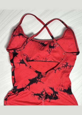 Женский спортивный комбинезон для фитнеса и зала No Brand красный