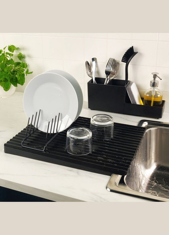 Сушилка для посуды двухсторонняя черный 40х31 см IKEA (272150207)