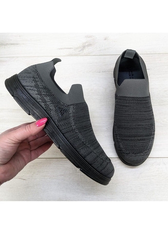 Серые мужские текстильные мокасины Gipanis