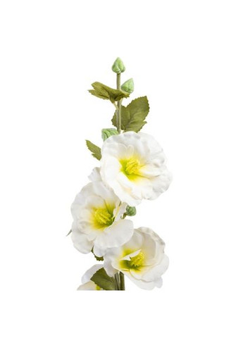 Штучна гілка “”, біла, 88 см (9207-025) ELISEY Мальва (319576241)