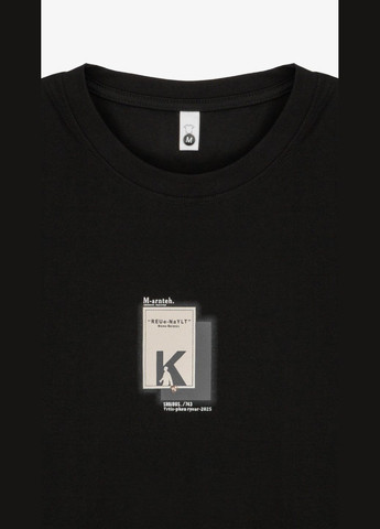 Черная футболка с принтом мужская 9910 черный shop (2000991064140) No Brand